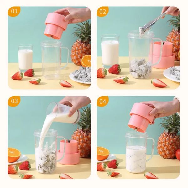 Taşınabilir Pipetli Bardak Blender 5