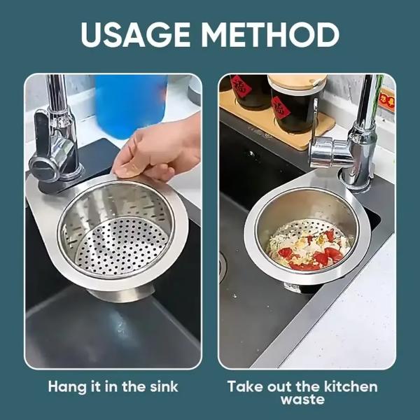 Kuğu Tasarımlı Paslanmaz Lavabo Drenaj Sepeti 3