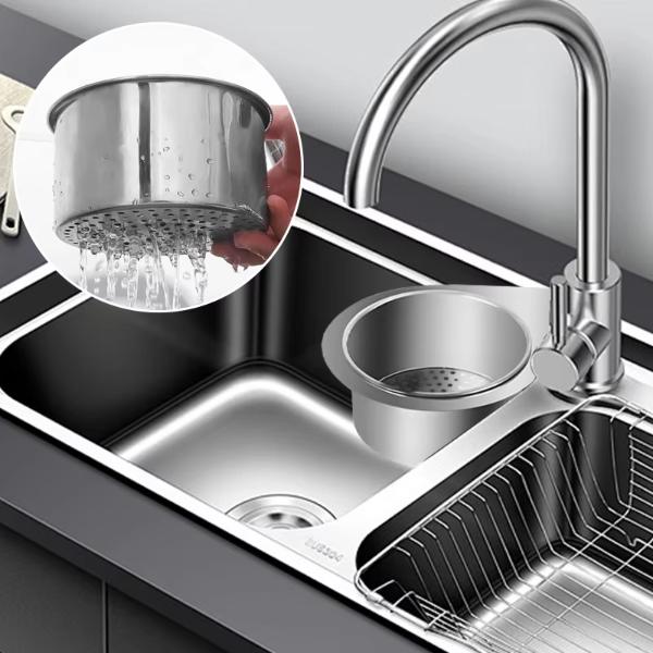 Kuğu Tasarımlı Paslanmaz Lavabo Drenaj Sepeti 1