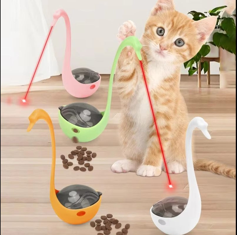 Kuğu Şeklinde Lazerli Kedi Oyuncağı 1