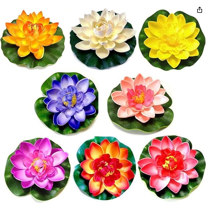 Dekoratif Yapay Lotus Çiçeği 3