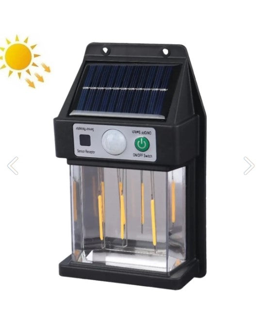 Güneş Enerjili Hareket Sensörlü Duvar Lambası 2