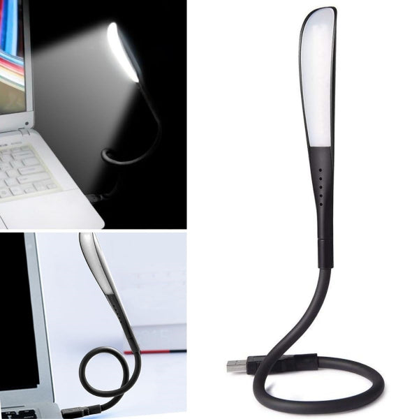 Kompakt USB Siyah 14 Ledli 3 Kademeli Dokunmatik Okuma Lambası 1