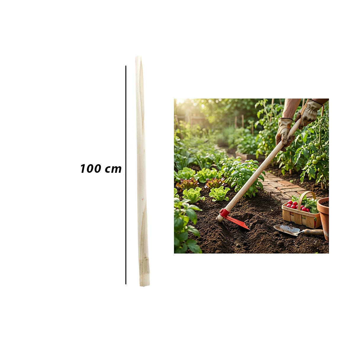 AHŞAP ÇAPA SAPI 100CM (5538) 1
