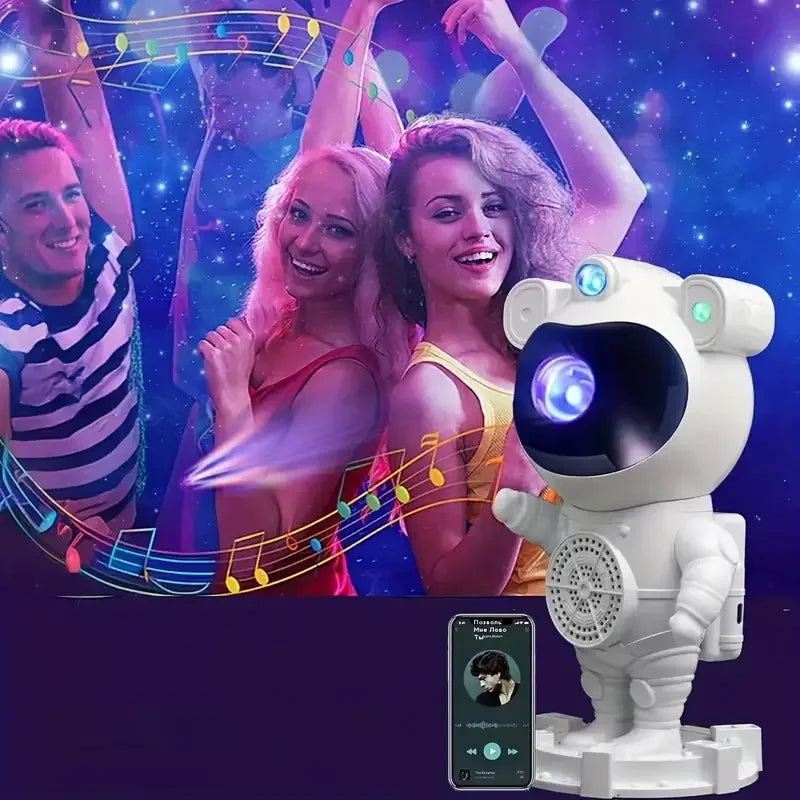 Akıllı Astronot Projeksiyon Gece Aydınlatma & Bluetooth Hoparlör (5538) 1