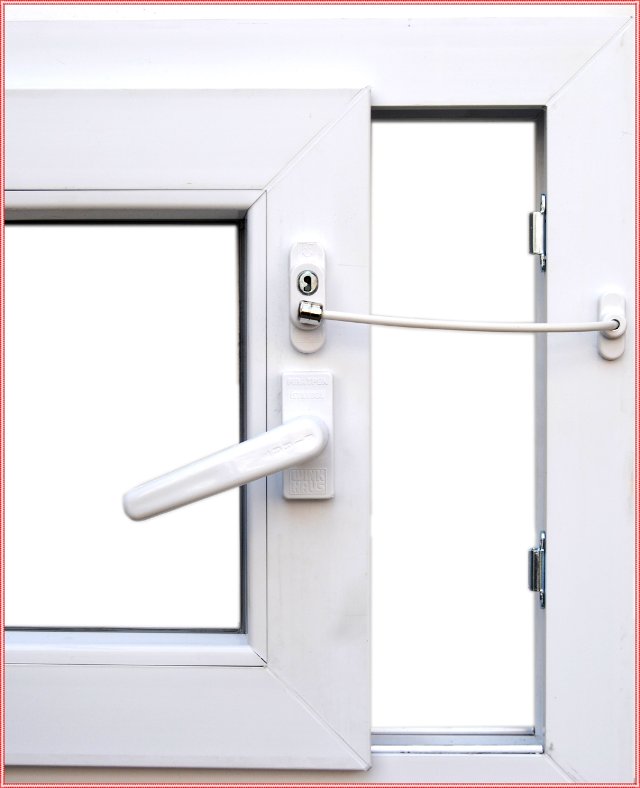 Anahtarlı Halatlı Pvc Kapı Pencere Emniyet Kilidi (5538) 4