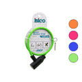 ANAHTARLI EKO - İNCE PLASTİK KAFA BİSİKLET KİLİT ÇELİK TEL RENKLİ KILIF 7MMX65CM (5538) 1