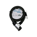 ANAHTARLI METAL KAPLAMA KAFA ÇEK-İT KİLİT KAPAK MOTOR - BİSİKLET KİLİT ÇELİK TEL SİYAH ŞEFFAF KILIF 24MMX100CM (5538) 1