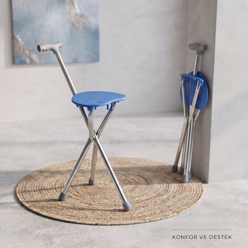 Katlanabilir Baston Sandalye - Oturaklı - 88 cm 1