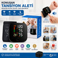 BİLEK ÖLÇÜM 7X8.3CM USB SARJLI - DİJİTAL KONUŞAN TANSİYON ALETİ BK-606 (5538) 1