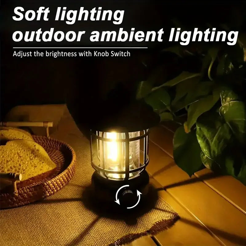 Bluetooth Hoparlör Özellikli Dimerli Led Kamp Lambası Hs66 (5538) 4