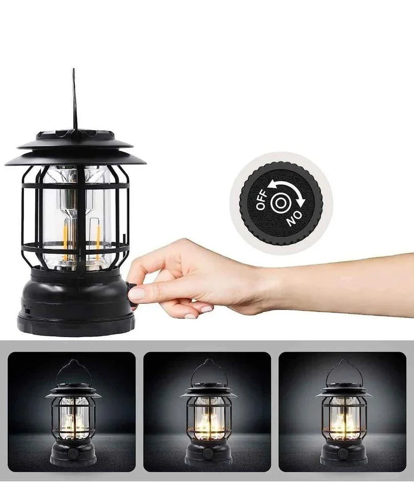 Bluetooth Hoparlör Özellikli Dimerli Led Kamp Lambası Hs66 (5538) 5