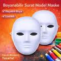 Boyanabilir Surat Model Maske – Lastikli | Kendin Tasarla (5538) 1