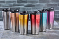 CKR-2049 400ML.ÇELİK MUG TERMOS BARDAK ÇİFT RENK (5538) 1