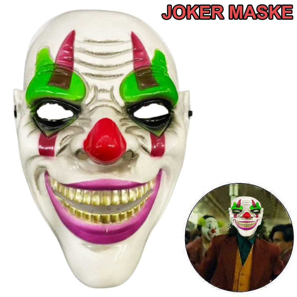 Delirten Gülüş Psikopat Palyaço Temalı Joker Maskesi (5538) 1