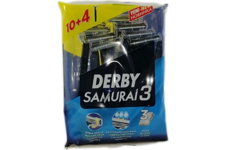 DERBY SAMURAİ 3 BIÇAK 10+4 PARÇA.POŞETLİ (5538) 1