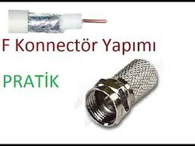 EF VİDA 50 PARÇA UYDU KONNEKTÖR RG-6-F (5538) 1