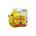 EGG CUP 4PCS YUMURTALIK EMOJİ DESEN - RENKLİ PLASTİK CİVCİV AYAKLI - 1/2 KIRIK YUMURTA KABUK MODEL (5538) 1
