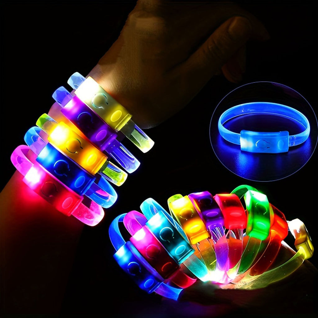 Festival & Parti LED Bileklik Baskı Yapılabilir 3 Farklı Mod Işıklı 1 Adet (5538) 2