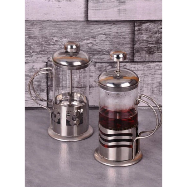 Çelik Kulplu Cam French Press - 350 ml 5