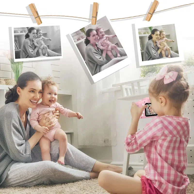 Mini Kamera Fotoğraf Makinesi Pembe 3