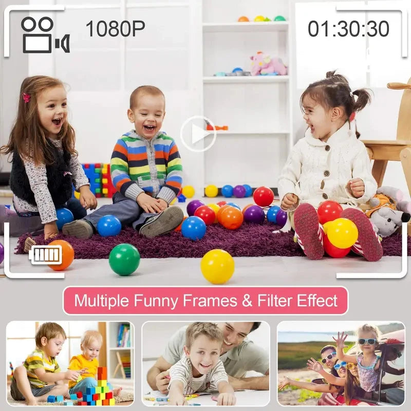 Mini Kamera Fotoğraf Makinesi Pembe 1