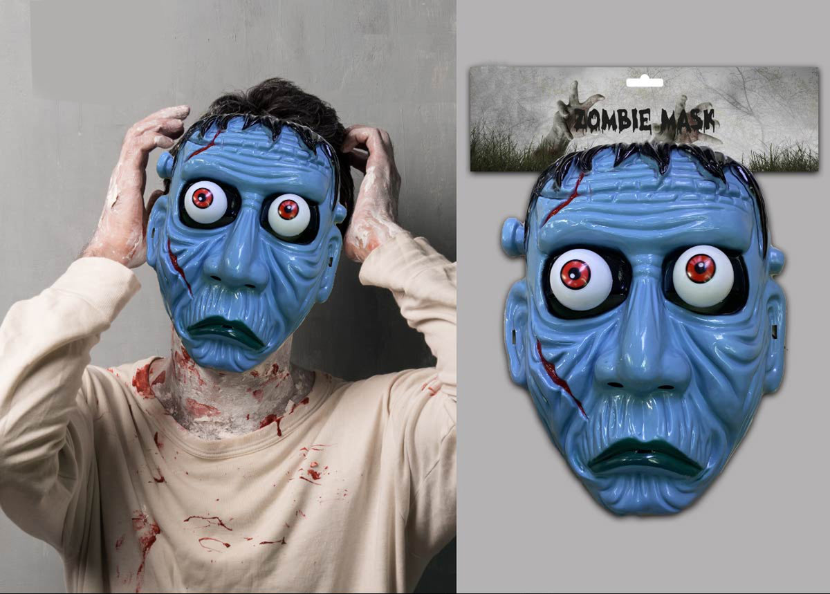 Frankenstein Temalı Sallanan Oynar Gözlü Maske (5538) 3