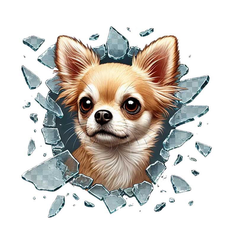 Fulcar Chiuahua Araç Stickerı 2