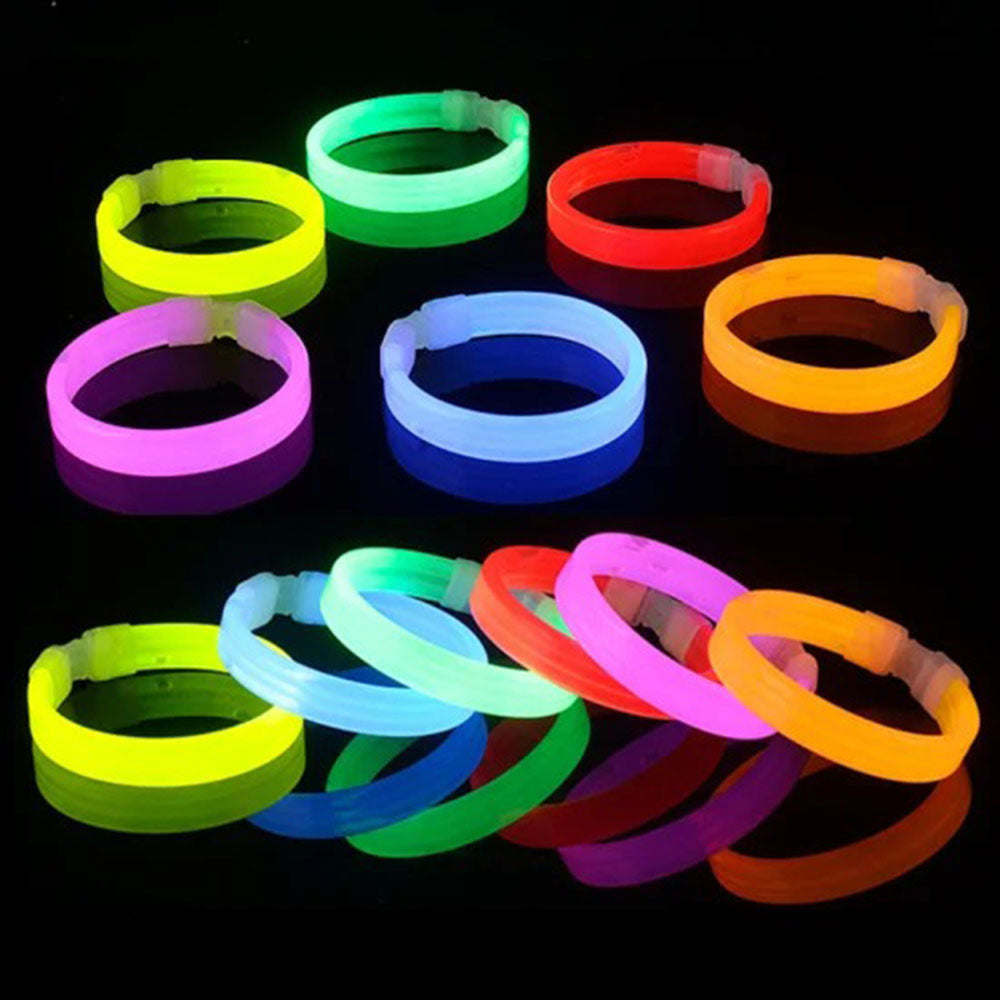 Glow Kalın Bileklik 12’li Set | Baskıya Uygun Renkli Model (5538) 2