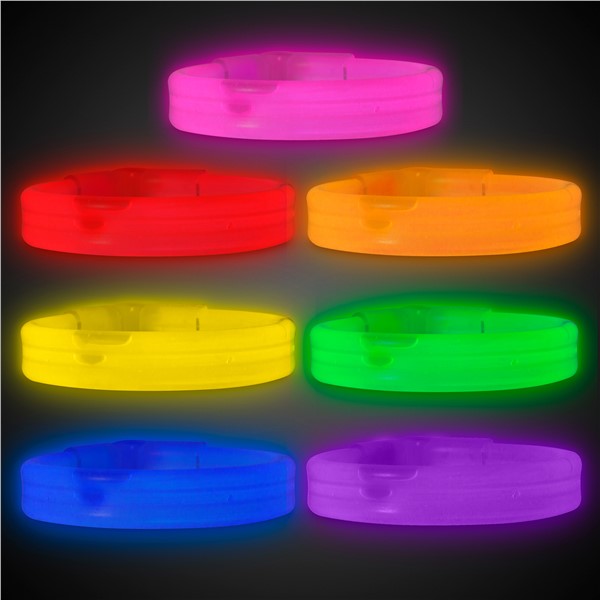 Glow Partisi Glow Ekstra Kalın Fosforlu Bileklik 6 Renk 6 Adet (5538) 3