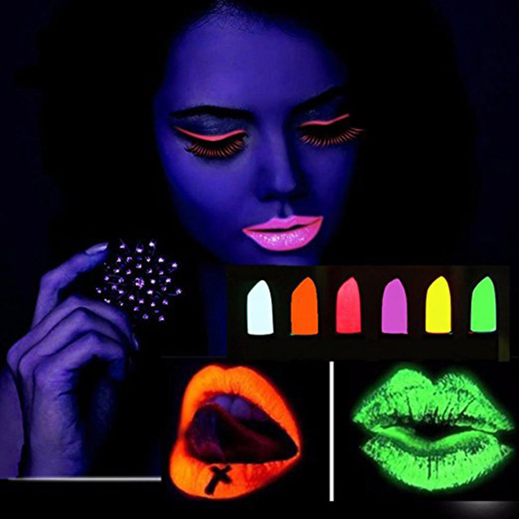 GlowPaint 6’lı Neon Boya – UV Işıkta Parlayan Makyaj Seti (5538) 3