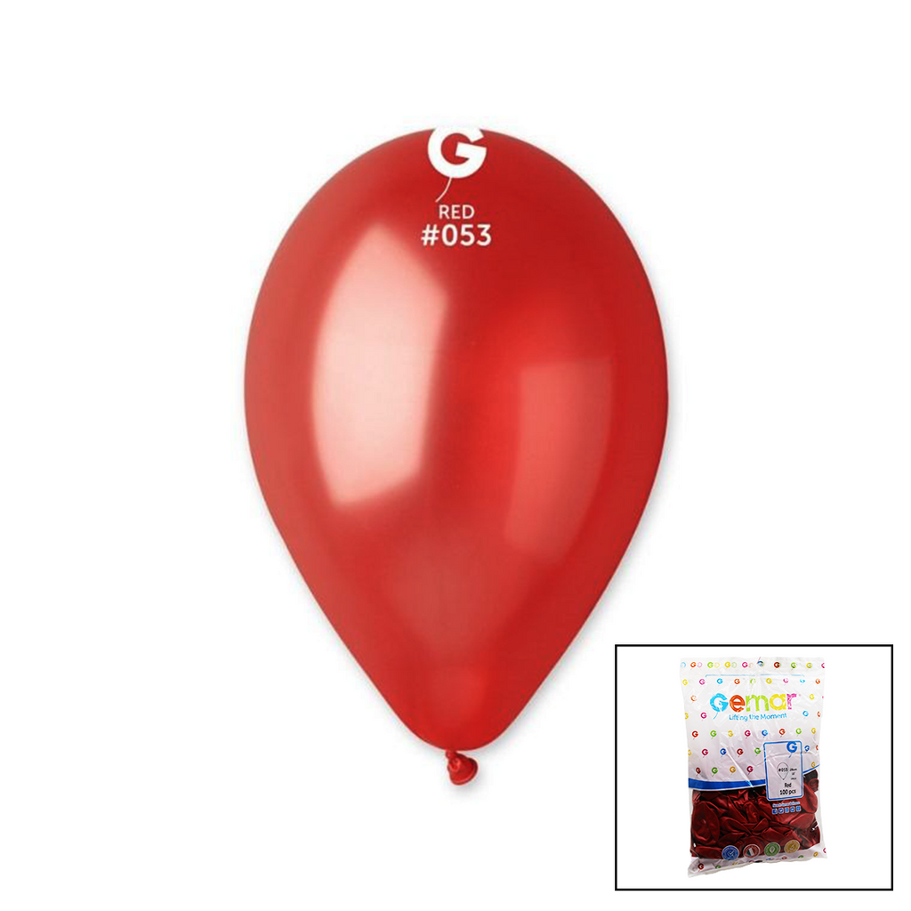 GM-110-53 METALİK - KIRMIZI BALON 11'' - 28CM - 100 PARÇA (5538) 1