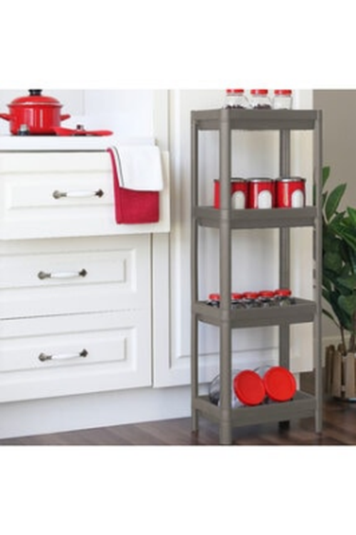 GRİ - ANTRASİT DİKDÖRTGEN RAF ÜNİTESİ PLASTİK (5538) 1