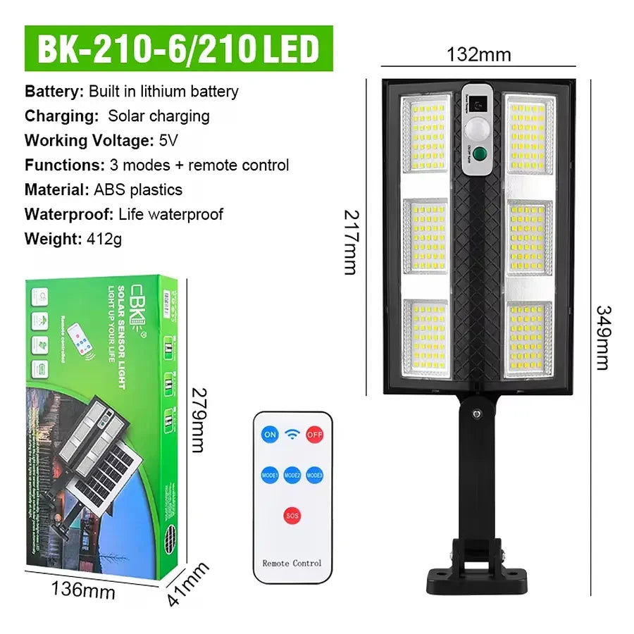 Hareket Sensörlü IP65 Güneş Enerjili LED Spot Kumandalı (5538) 2