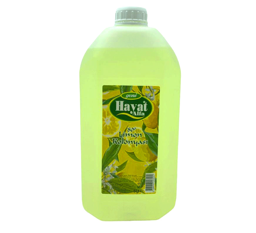 HAYAT 5LT LİMON KOLONYA BİDON (5538) 1