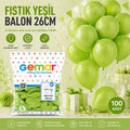 İÇ MEKAN - FISTIK YEŞİL BALON 10 INC - 26CM - 100PCS (5538) 1