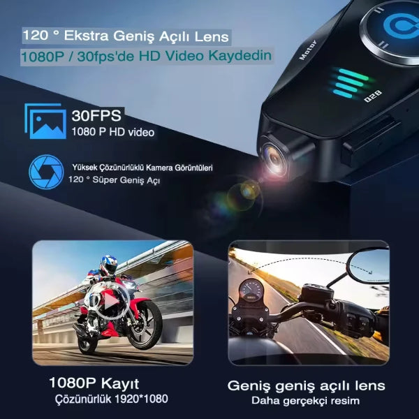 Q28 Kameralı Motosiklet Kask Kulaklığı 3