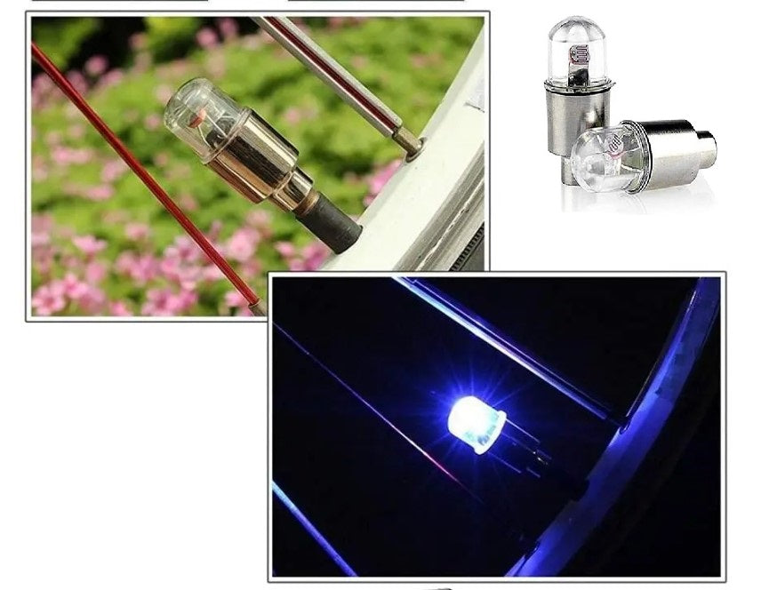 Işıklı Bisiklet Araba Sibop Kapağı 2 Adet (5538) 1