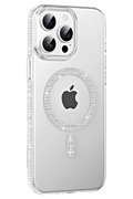 Joko Apple iPhone 14 Pro Max Move Taşlı Magsafe Kapak - Gümüş 1