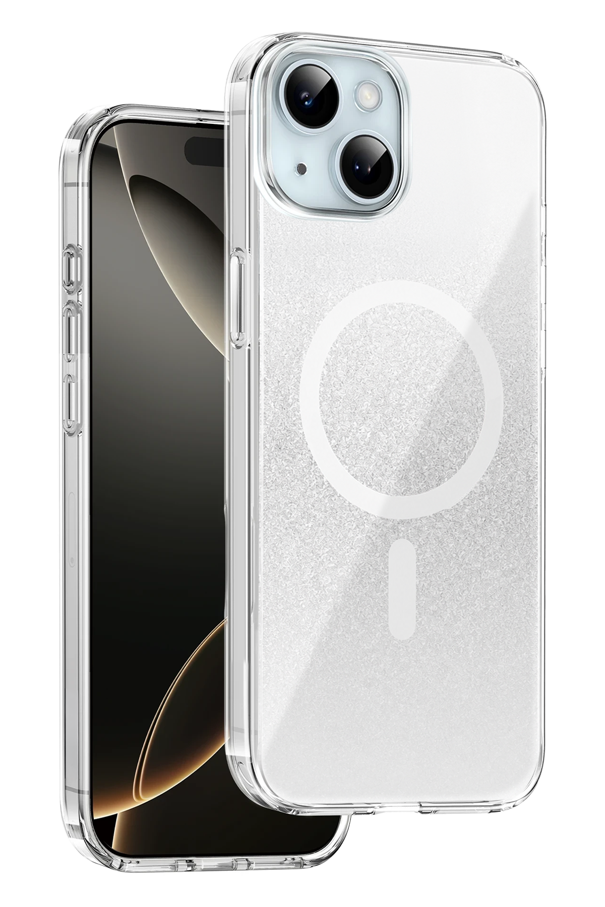 Onegif Apple iPhone 14 Sora Simli Magsafe Kapak - Beyaz 1