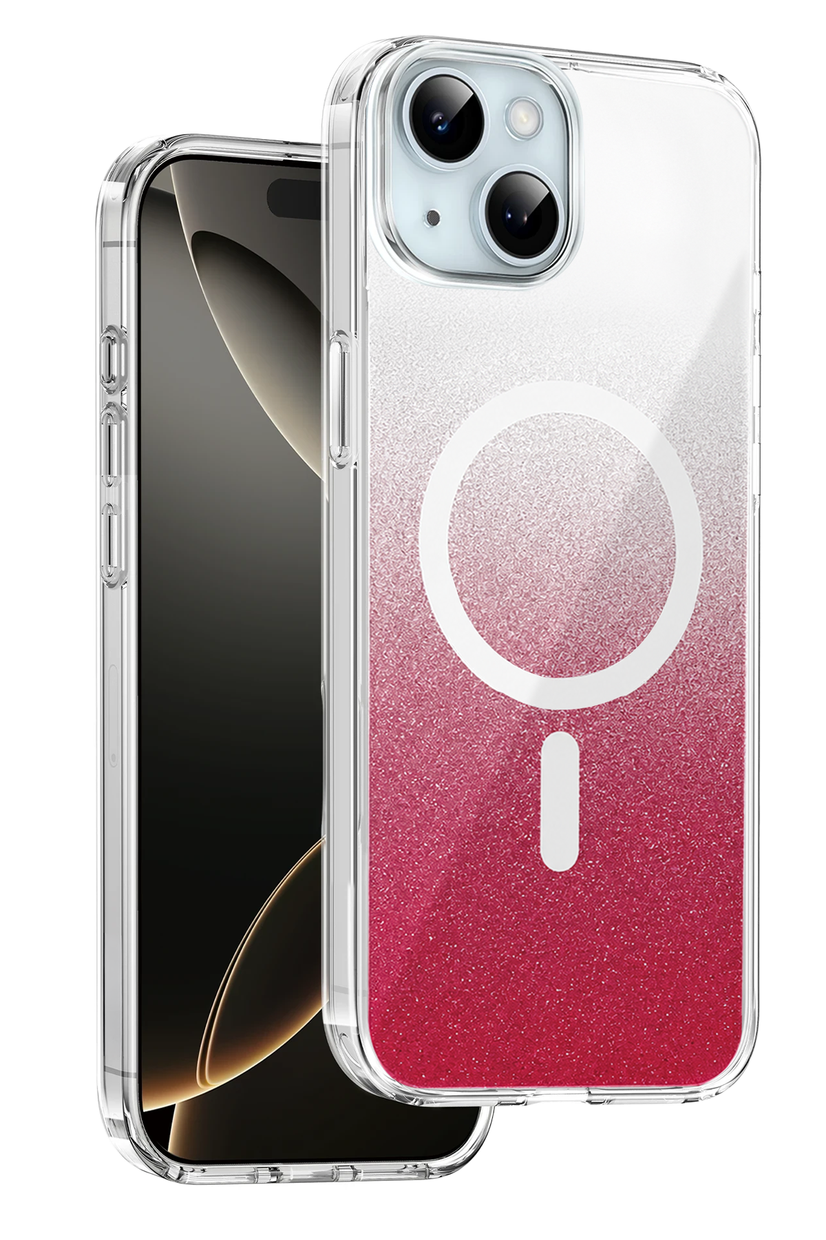 Onegif Apple iPhone 14 Sora Simli Magsafe Kapak - Kırmızı 1