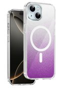Onegif Apple iPhone 15 Sora Simli Magsafe Kapak - Mor 1