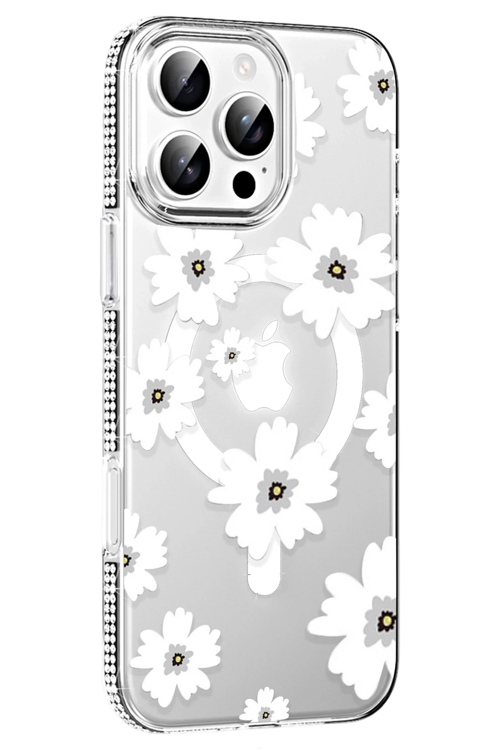 Joko Apple iPhone 16 Pro Max Floral Magsafe Kapak - Beyaz 1