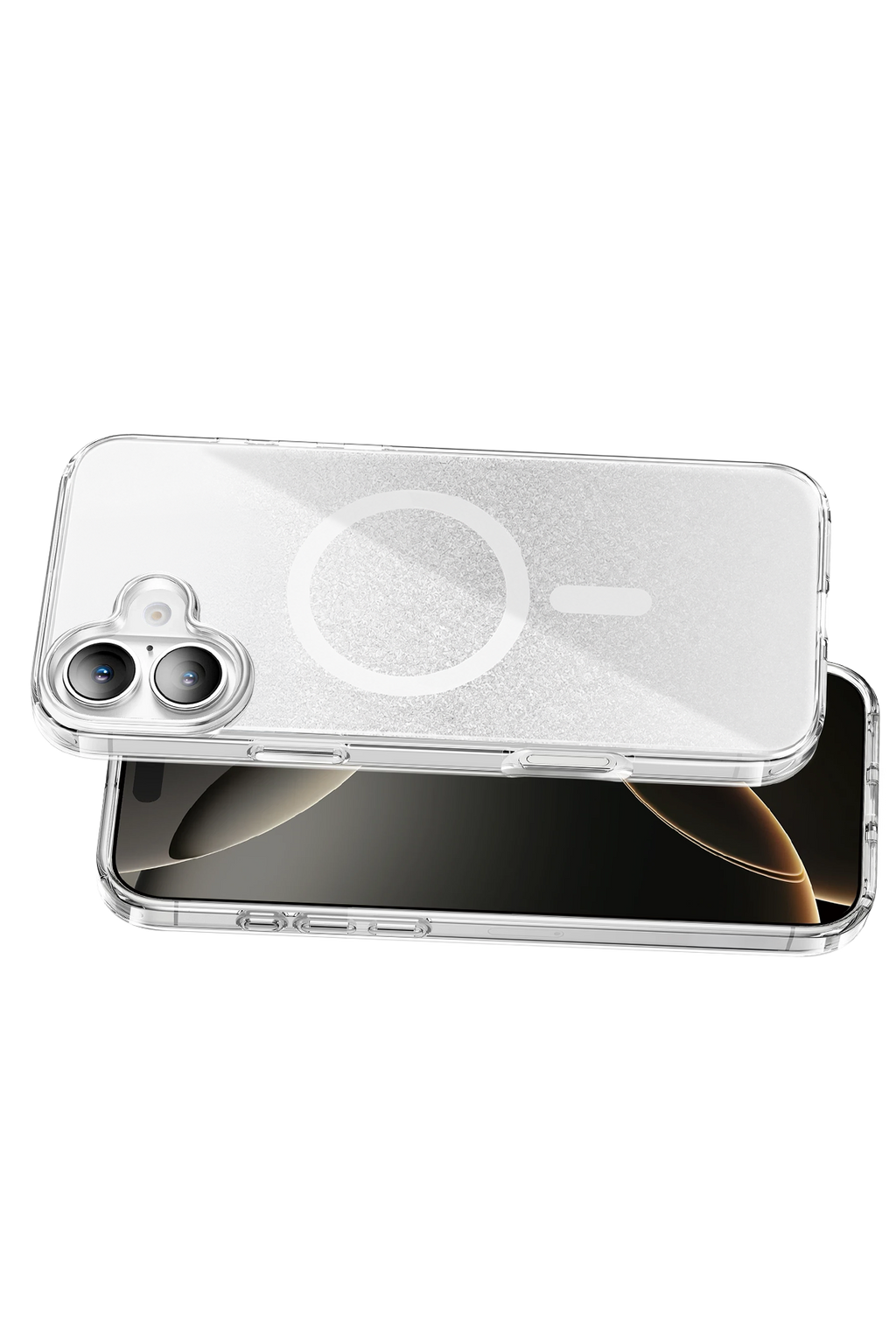 Onegif Apple iPhone 16 Sora Simli Magsafe Kapak - Beyaz 3