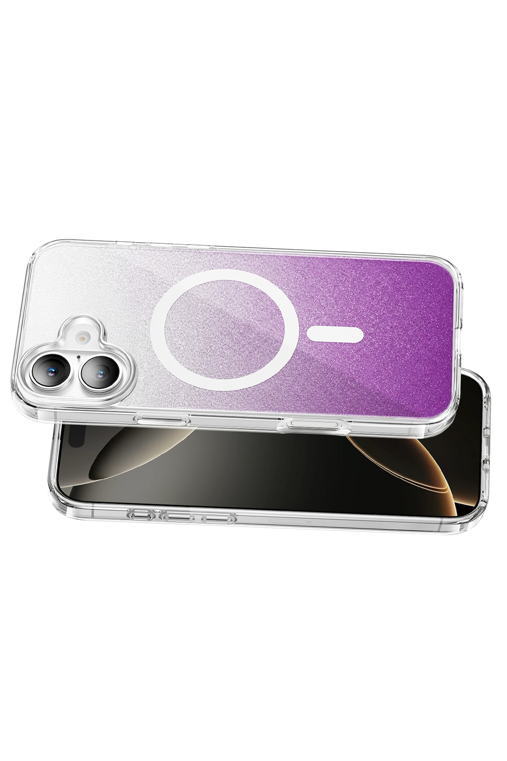 Onegif Apple iPhone 16 Sora Simli Magsafe Kapak - Mor 3