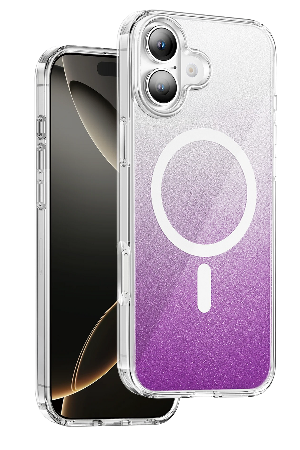 Onegif Apple iPhone 16 Sora Simli Magsafe Kapak - Mor 1
