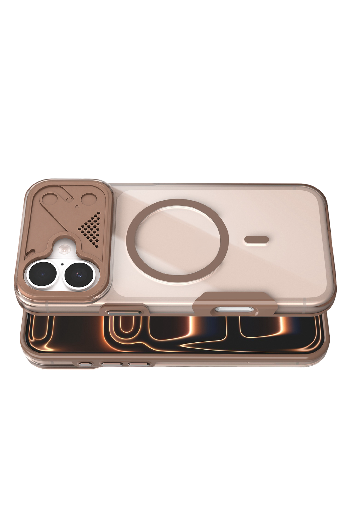 Joko Apple iPhone 16 Zinko Magsafe Kapak - Çöl Titanyum 3