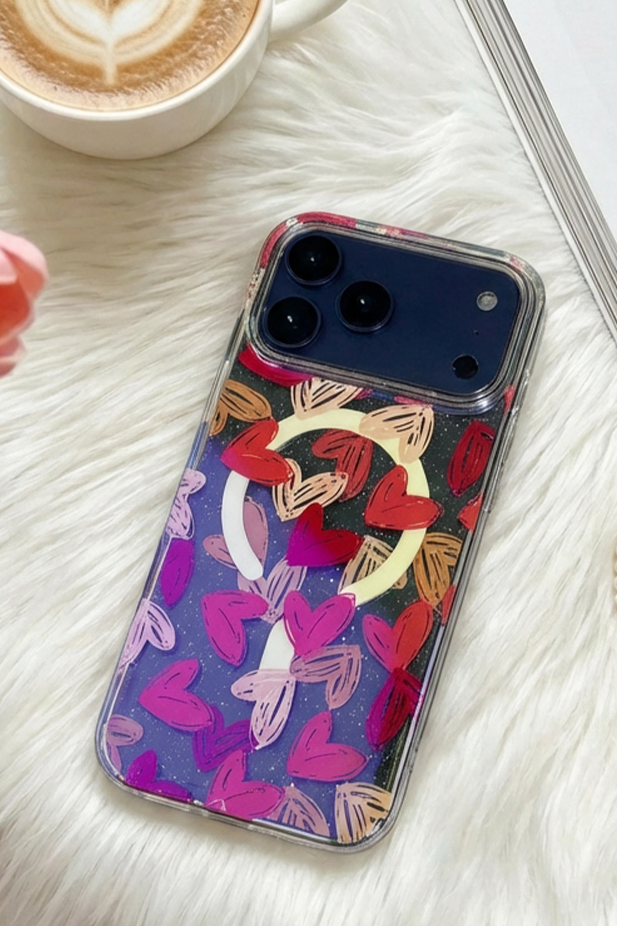 Onegif Apple iPhone 17 Pro Desina Magsafe Kapak - Desen 6 3