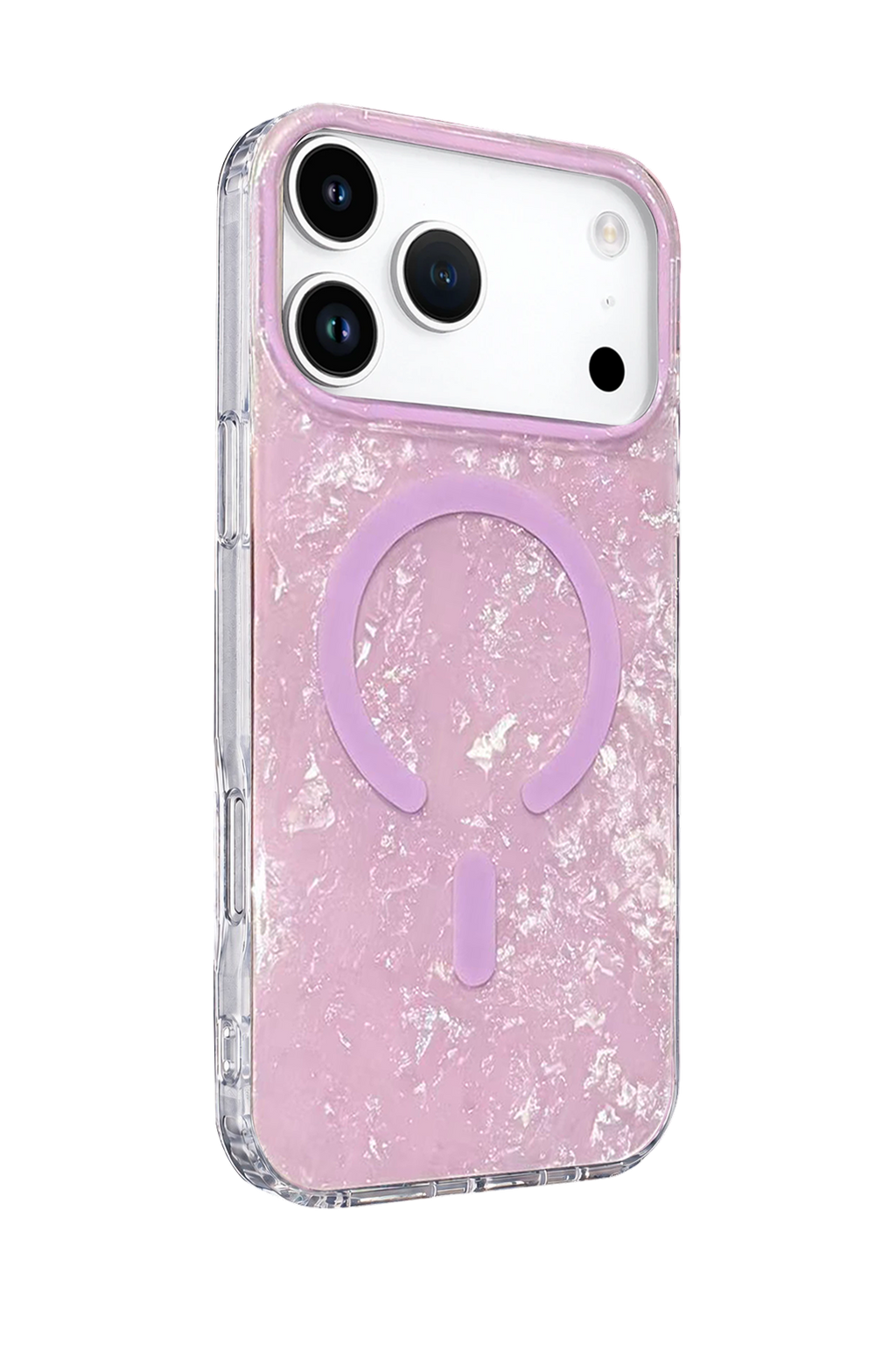 Onegif Apple iPhone 17 Pro Max Mila Dalgalı Magsafe Kapak - Lila 3