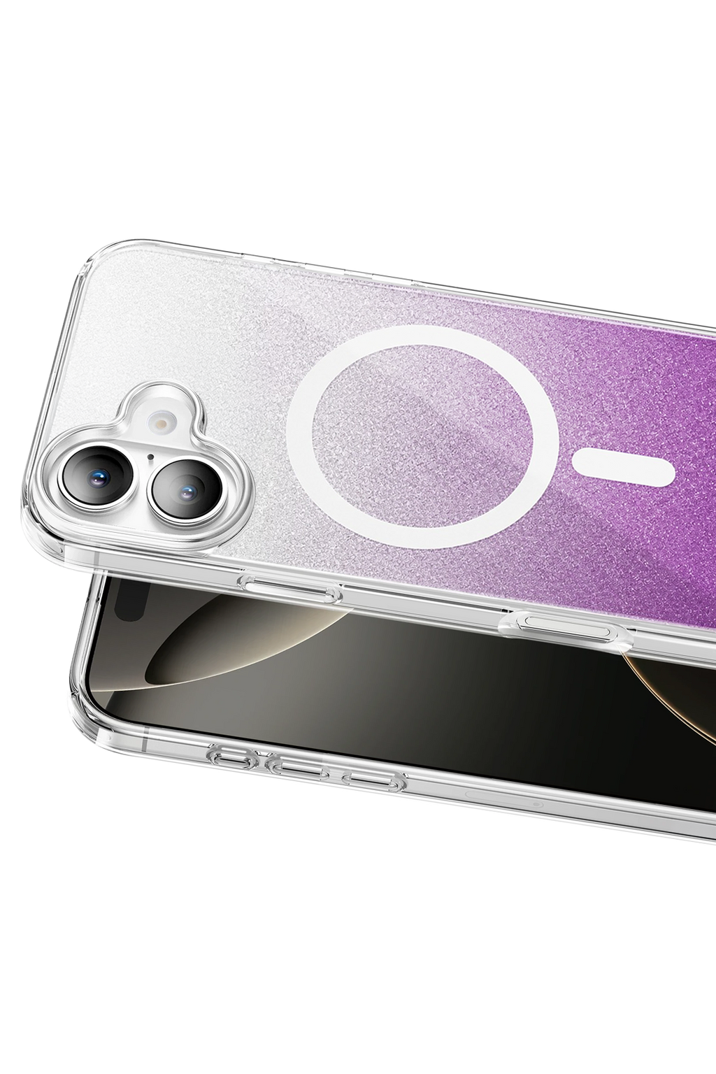 Onegif Apple iPhone 17 Sora Simli Magsafe Kapak - Mor 2
